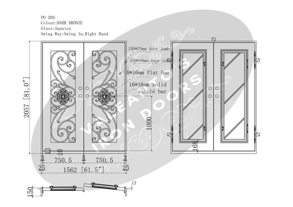 Model 201 | Iron Door Design For Home | Valeanto's Iron Door