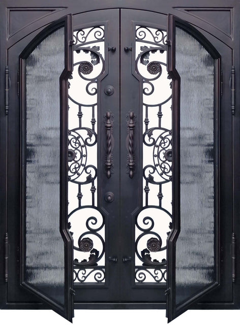 Iron Entry Doors, Metal French Doors | IWD Iron Wrought Doors |  IronWroughtDoors