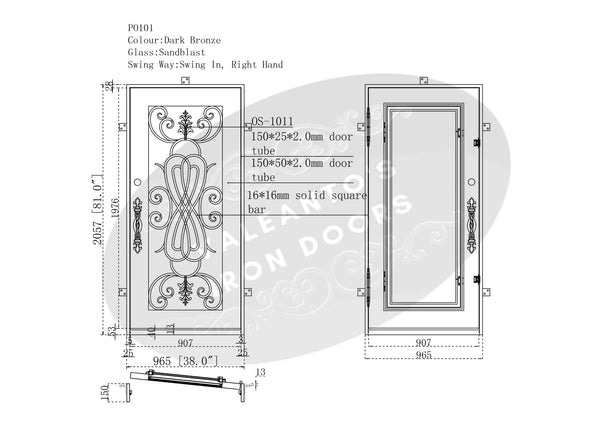 Model 101 | Best Front Doors | Valeanto's Iron Door