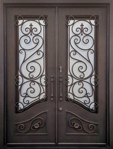 Double Front Doors  Exterior Double Doors – VALEANTO'S IRON DOORS