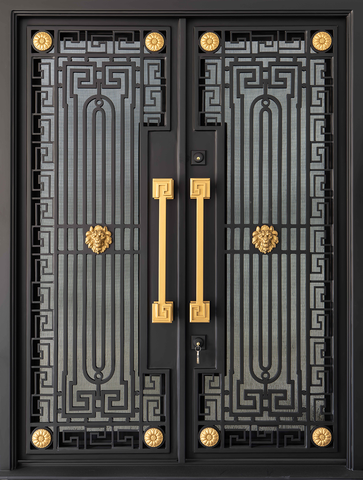 Double Front Doors  Exterior Double Doors – VALEANTO'S IRON DOORS